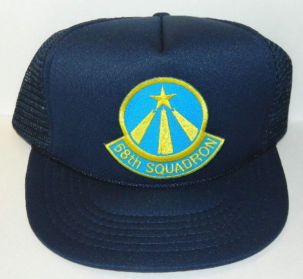 Space Above and Beyond TV Series 58th Squadron Patch on a Blue Baseball Cap Hat picture