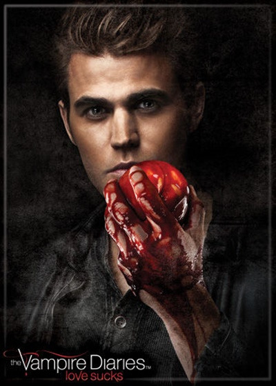 The Vampire Diaries TV Series Stefan with Apple Photo Refrigerator