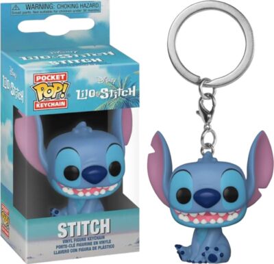 Walt Disney Lilo & Stitch, Stitch Seated Figure Pocket Pop! Key Chain NEW UNUSED