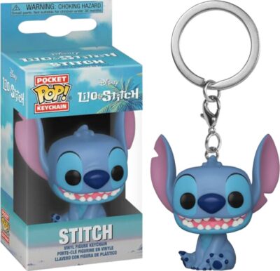 Walt Disney Lilo & Stitch, Stitch Seated Figure Pocket Pop! Key Chain NEW UNUSED picture