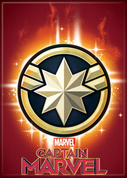 Captain Marvel Movie Star Emblem Logo Refrigerator Magnet NEW UNUSED