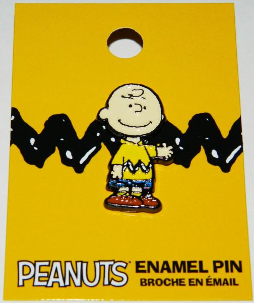 Peanuts Comic Strip Animated Charlie Brown Figure Enamel Metal Pin NEW UNUSED