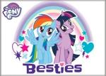 My Little Pony Besties Dash and Twilight Image Refrigerator Magnet NEW UNUSED