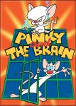 Pinky and the Brain Animated TV Series Logo Refrigerator Magnet NEW UNUSED