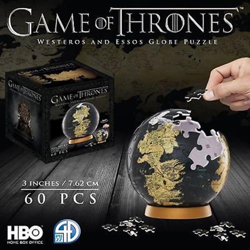 Game of Thrones Westeros and Essos 3D Jigsaw Globe Puzzle 4d Cityscape SEALED