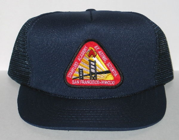 Star Trek The Next Generation Starfleet Academy Patch o/a BlacK Baseball Cap Hat