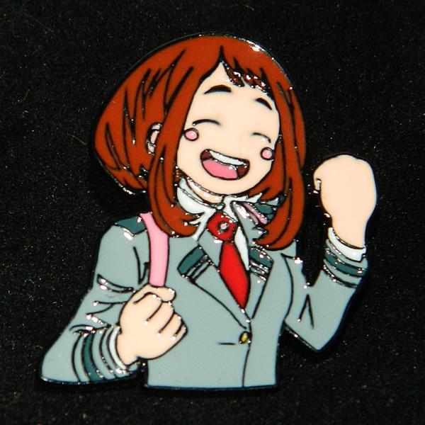My Hero Academia Anime Ochako Uraraka Fists Up Image Metal Enamel Pin NEW UNUSED picture
