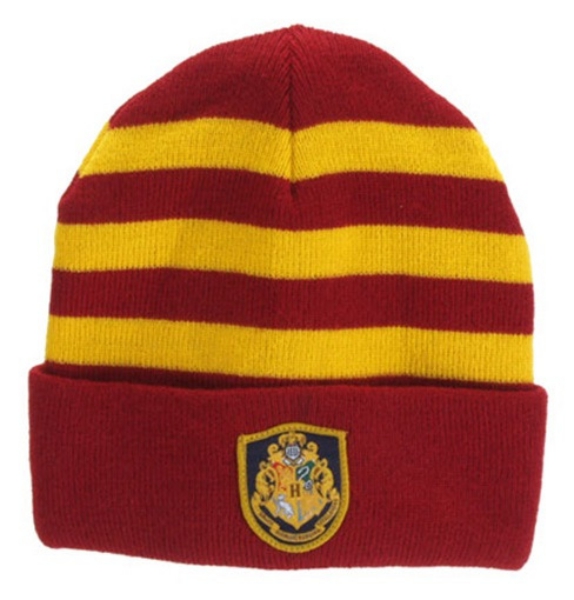 Harry Potter Hogwarts School Beanie Hat with Embroidered Crest NEW UNWORN