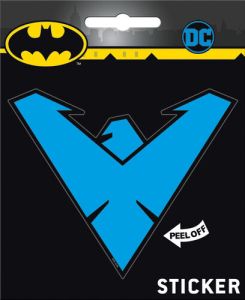 DC Comics Nightwing Blue Eagle V Logo Peel Off Sticker Decal NEW SEALED