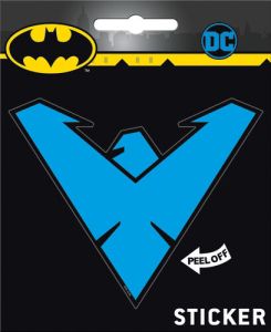 DC Comics Nightwing Blue Eagle V Logo Peel Off Sticker Decal NEW SEALED picture