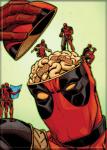 Marvel Comics Deadpool Skull Open w/ Brain Comic Art Refrigerator Magnet UNUSED