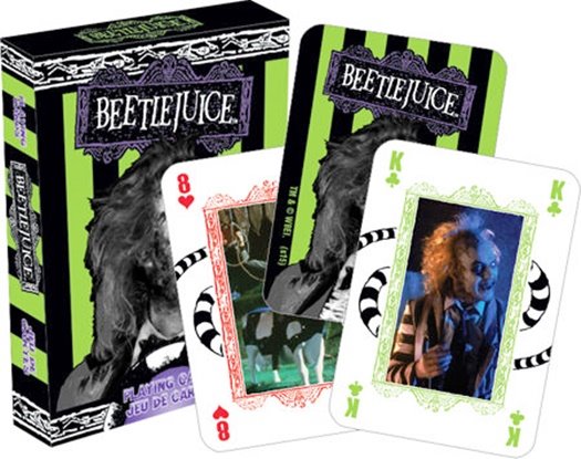Beetlejuice Movie Photo Illustrated Poker Size Set of Playing Cards NEW SEALED