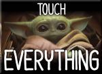 Star Wars Mandalorian The Child Touch Everything Photo Image Refrigerator Magnet