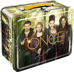 Once Upon A Time TV Series Cast Photo Cover Tin Tote Lunchbox, NEW UNUSED