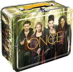 Once Upon A Time TV Series Cast Photo Cover Tin Tote Lunchbox, NEW UNUSED picture