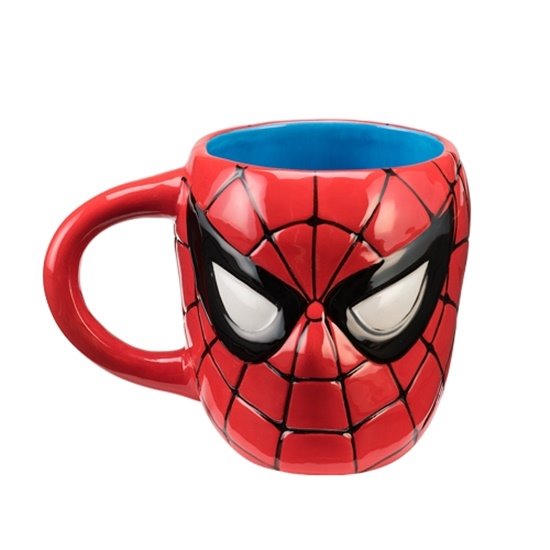 Marvel Comics Amazing Spider-Man Sculpted Web Face 20 oz Ceramic Coffee Mug NEW picture