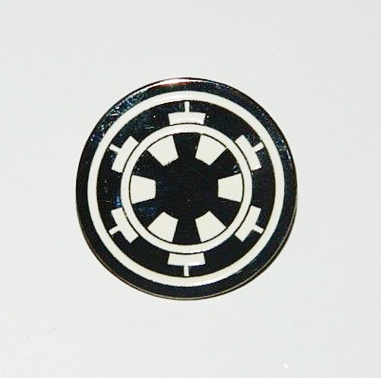 Classic Star Wars Imperial Empire COG Emblem Enamel Metal Pin 1996 NEW UNUSED picture