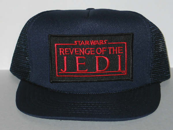 Star Wars Episode VI: Revenge of the Jedi Name Logo on a Black Baseball Cap Hat