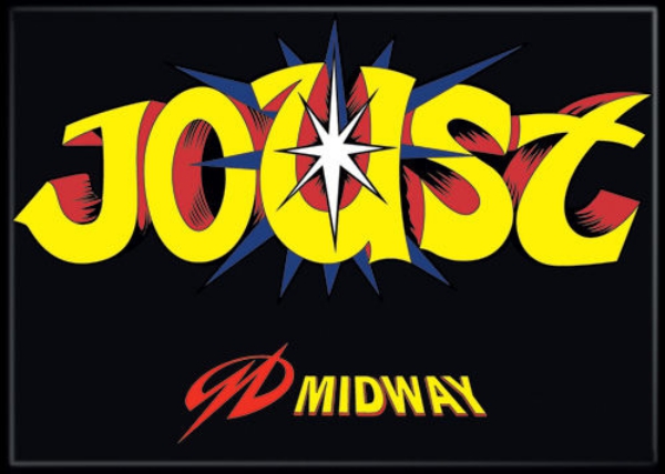 Midway Arcade Game Joust Classic Name Logo Refrigerator Magnet NEW UNUSED