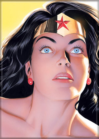 DC Comics Wonder Woman Face Close Alex Ross Art Refrigerator Magnet NEW UNUSED