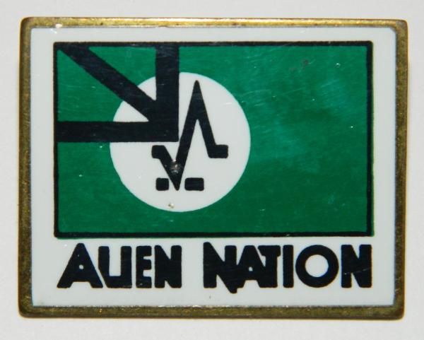 Alien Nation TV Series Title Logo Enamel Metal Pin 1990 UNUSED picture