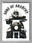 Sons of Anarchy TV Series Jax on Motorcycle Refrigerator Magnet, NEW UNUSED