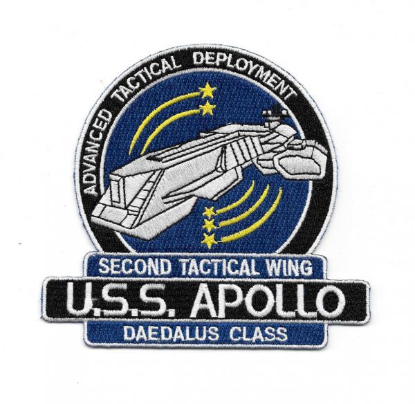 Stargate Sg-1 / Atlantis U.S.S. Apollo Ship Logo Embroidered Patch NEW UNUSED