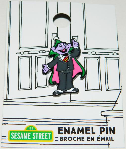 Sesame Street TV Show Count Von Count Pointing Metal Enamel Pin NEW UNUSED picture