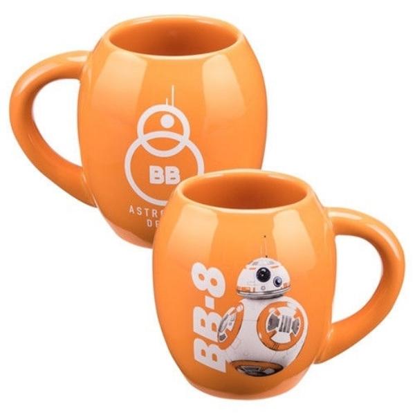 Star Wars: The Force Awakens BB-8 Orange Oval 18 oz. Ceramic Mug NEW UNUSED