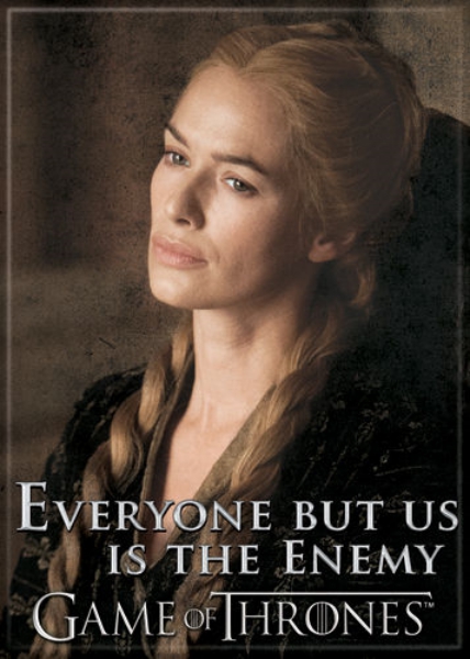 Game of Thrones Cersei Everyone But Us Is The Enemy Photo Image Fridge Magnet
