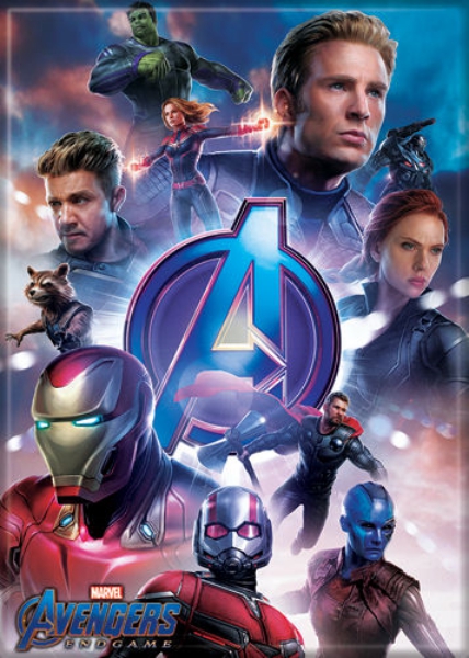 Avengers Endgame Movie Group On Blue Photo Image Refrigerator Magnet NEW UNUSED picture