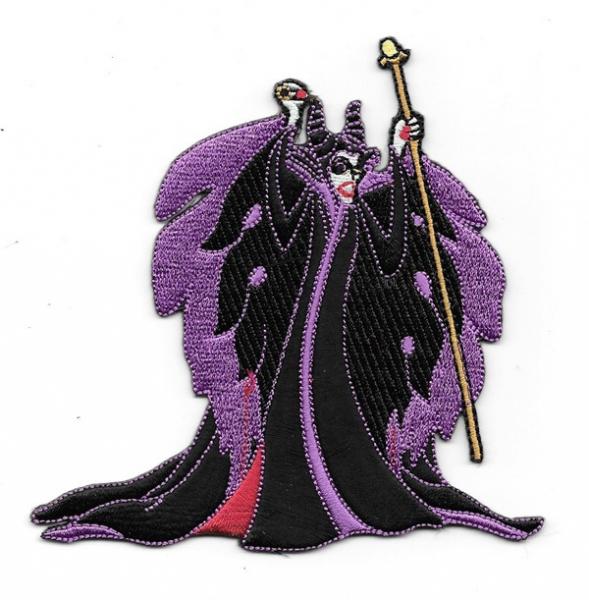 Walt Disney's Sleeping Beauty Maleficent Figure Embroidered Patch NEW UNUSED