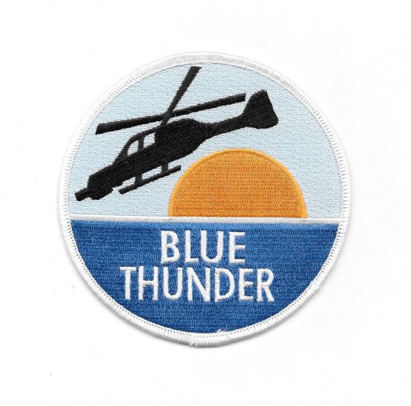 Blue Thunder Movie and TV Series Logo Embroidered Shoulder Patch NEW UNUSED picture