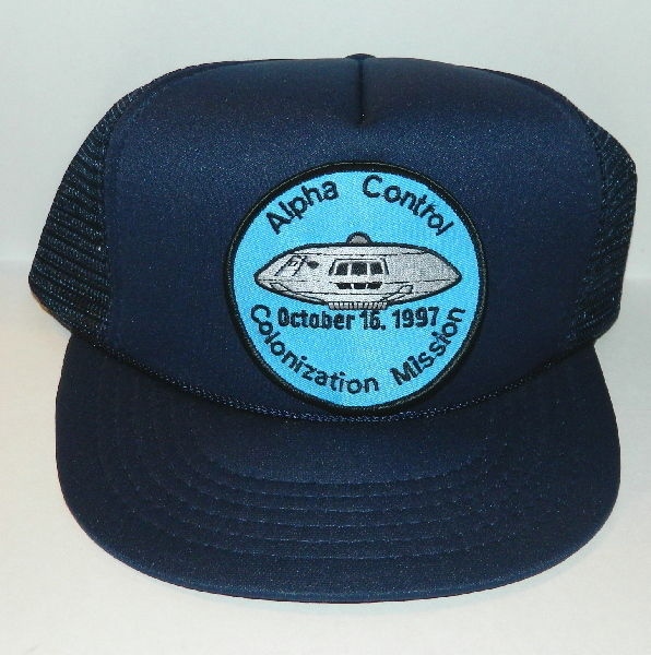 Lost In Space TV Series Colonization Mission Logo Patch on Blue Baseball Cap Hat picture