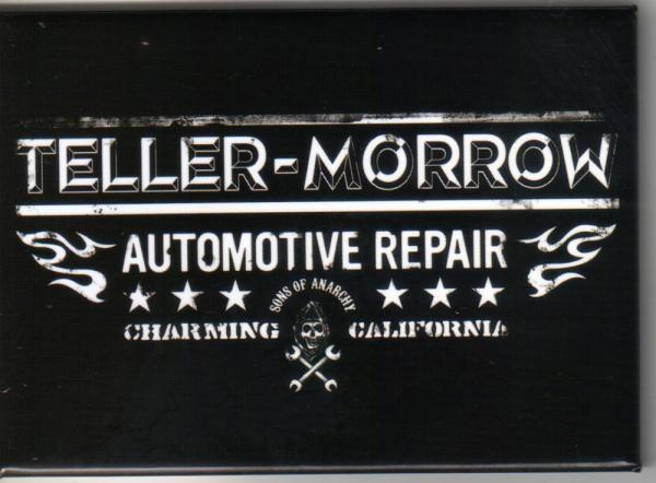 Sons of Anarchy Teller-Morrow Automotive Reair Logo Refrigerator Magnet, UNUSED