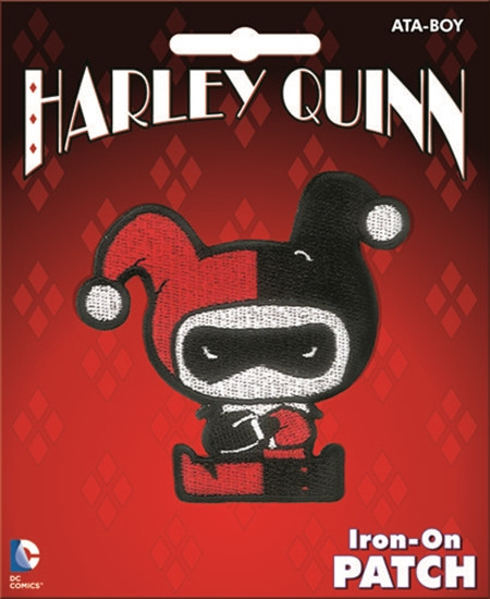 Harley Quinn Mini Chibi Style Figure Embroidered Patch Batman, NEW UNUSED AB
