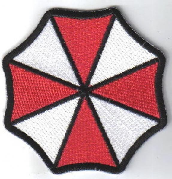 Resident Evil Umbrella Corporation Logo Large Shoulder Embroidered Patch, NEW picture