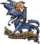Amy Brown's Imagine Fairy Embroidered Patch, NEW UNUSED