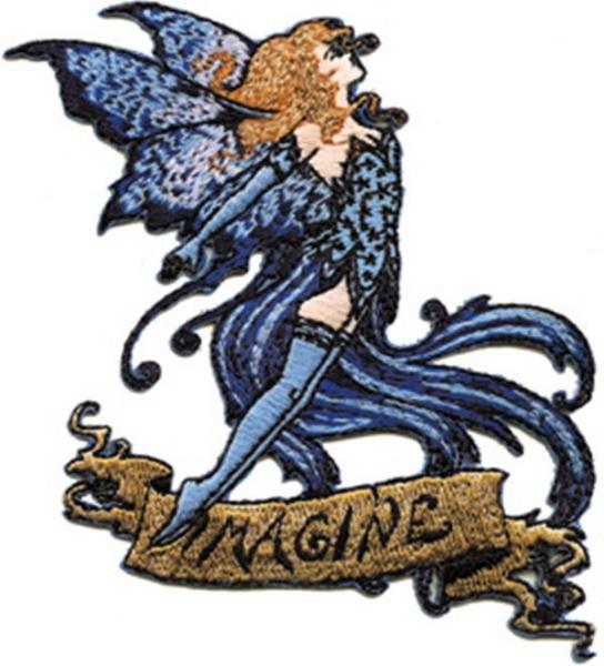 Amy Brown's Imagine Fairy Embroidered Patch, NEW UNUSED picture