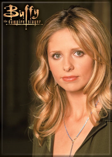 Buffy The Vampire Slayer Buffy's Face Photo Image Refrigerator Magnet NEW UNUSED