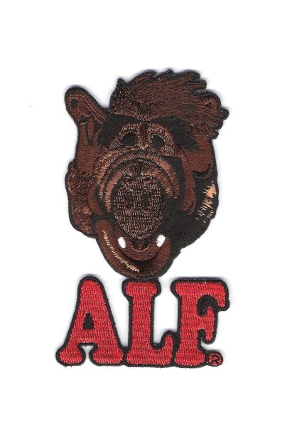 Alf TV Series Face and Name Logo Embroidered Die-Cut Patch NEW UNUSED picture