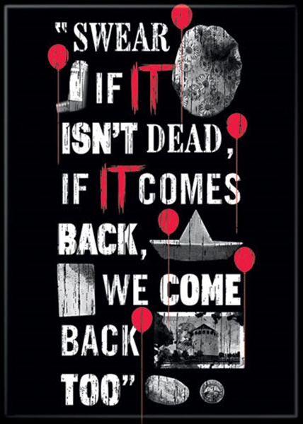 Stephen Kingâ€™s It Chapter Two Swear We Come Back Too Refrigerator Magnet UNUSED picture