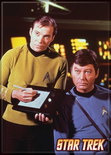 Star Trek: The Original Series Kirk and McCoy Portrait Magnet NEW UNUSED