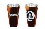 Dragon Ball Z Name and Master Roshi Symbol Metalic 16 oz Pint Glass DBZ Anime