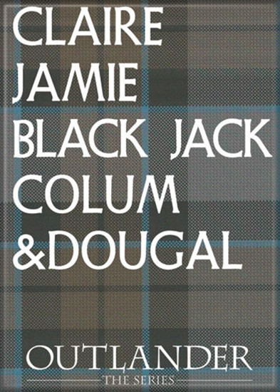 Outlander TV Series Claire, Jamie, Black Jack, Colum and Dougal Names Magnet NEW picture