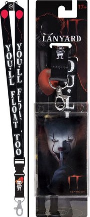 It! The Movie You’ll Float Too Phrase Lanyard and Photo Badge Holder NEW UNUSED
