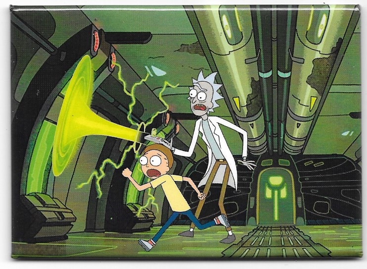 Rick and Morty Animated TV Series Portal Gun Refrigerator Magnet picture