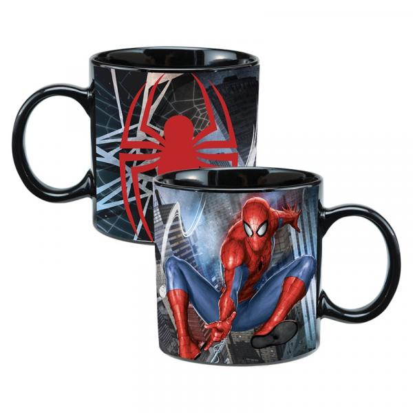 The Amazing Spider-Man Swinging 20 oz Heat Reactive Ceramic Coffee Mug UNUSED