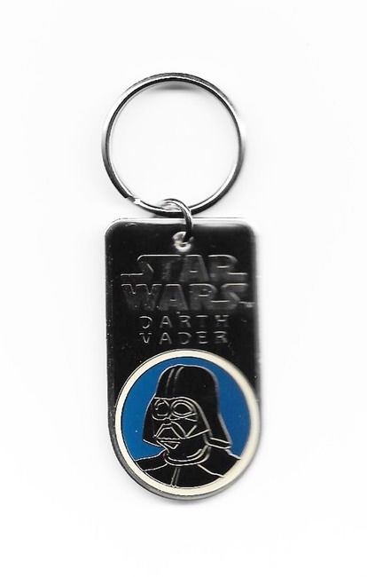 Classic Star Wars Darth Vader Portrait Enamel Metal Keychain 1994 NEW UNUSED