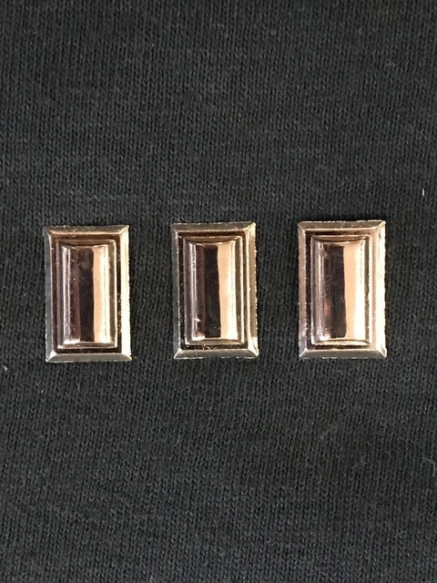 Star Trek Enterprise TV Series Commander Collar Rank Insignia Pips Metal Pins